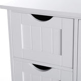 Furnihaus - Cabinet with 4 drawers and door - MDF - White