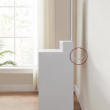 Kaptafel met rechthoekige spiegel en 2 lades, cosmetische tafel