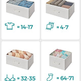 Commode kast 7 stoffen laden met handgrepen metalen frame industrieel design wit-eiken