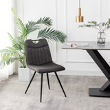 Leon Microfiber Dining Chair Anthracite