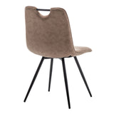 Leon Microfiber Taupe Dining Chair