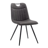 Leon Microfiber Dining Chair Anthracite