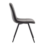 Leon Microfiber Dining Chair Anthracite