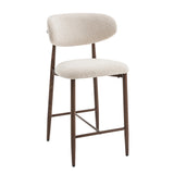 Bar stool Celia Beige Walnut 