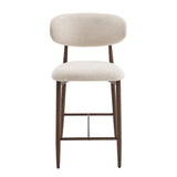 Bar stool Celia Beige Walnut 