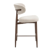 Bar stool Celia Beige Walnut 