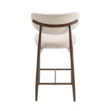 Bar stool Celia Beige Walnut 
