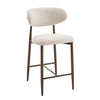 Bar stool Celia Beige Walnut 