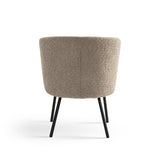 Armchair Cindy Boucle Taupe