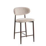 Bar stool Celia Beige Walnut 