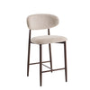 Bar stool Celia Beige Walnut 