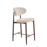 Bar stool Celia Beige Walnut 