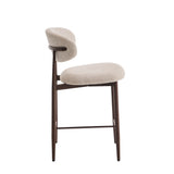 Bar stool Celia Beige Walnut 