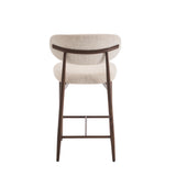 Bar stool Celia Beige Walnut 