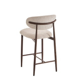 Bar stool Celia Beige Walnut 