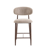 Bar stool Celia Beige Walnut 