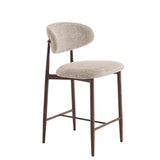 Bar stool Celia Beige Walnut 