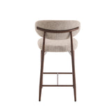 Bar stool Celia Beige Walnut 