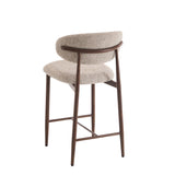 Bar stool Celia Beige Walnut 