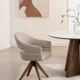 Flicka Eetkamerstoel Walnoot/Taupe