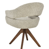 Flicka Eetkamerstoel Walnoot/Taupe