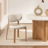 Vika Eetkamerstoel Eiken / Beige