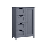 Furnihaus - Kast met 4 lades en deur - MDF - Grijs