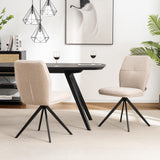 Dining room chair Emma Beige Fabric