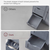 Furnihaus - Kast met 4 lades en deur - MDF - Grijs