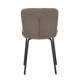 Dining room chair Luca Brown Fabric