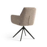 Milou Swivel Dining Chair with Taupe Armrest