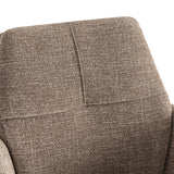Milou Swivel Dining Chair with Taupe Armrest