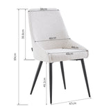 Dining room chair Oscar Beige Boucle