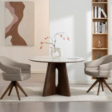 Flicka Eetkamerstoel Walnoot/Taupe