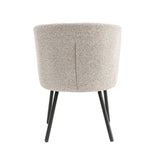 Armchair Cindy Beige Fabric