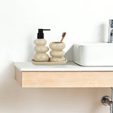 Keramische badset Beige 4 stuks