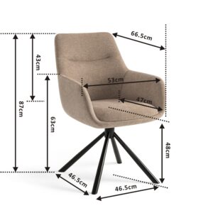 Oliva Beige chair size
