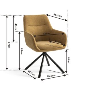Oliva Mustard chair size