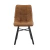 Eetkamerstoelen set van 4 - Dexx - Cognac - Microvezel - Afbeelding 2