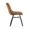 Eetkamerstoelen set van 4 - Dexx - Cognac - Microvezel - Afbeelding 3