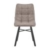 Eetkamerstoel Dexx - Taupe - Microvezel - Set van 2 - Afbeelding 2