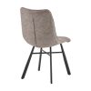 Eetkamerstoel Dexx - Taupe - Microvezel - Set van 2 - Afbeelding 4