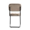 Eetkamerstoelen Set van 4 Flexa - Beige - Metaalpoot - Velvet - Afbeelding 5