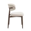 Eetkamerstoel Celia Beige Walnoot - Afbeelding 4