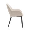 Eetkamerstoel met armleuning Levi Beige Stof - Afbeelding 4