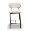 Barkruk Celia Beige Walnoot - Afbeelding 2
